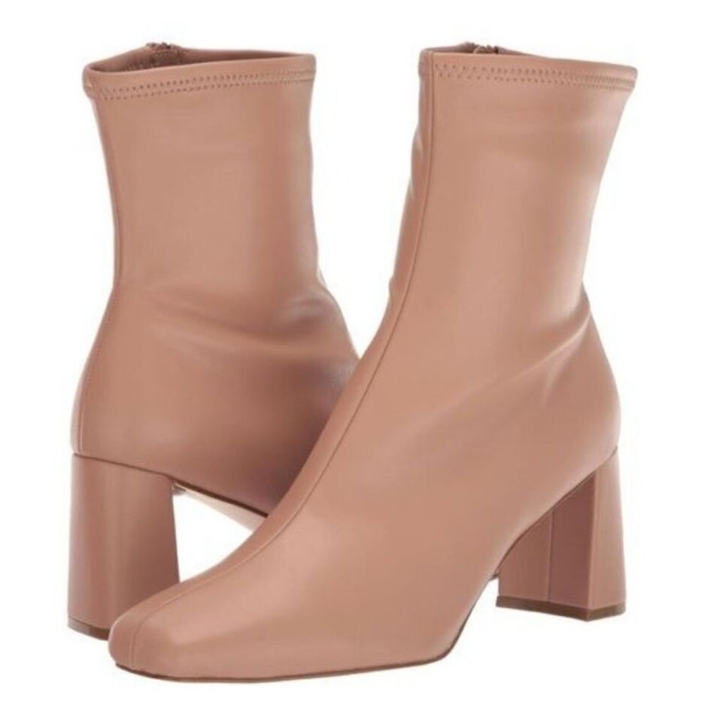 Revolve Steve Madden Harli Vegan Leather Ankle Boot in Blush NWOT
